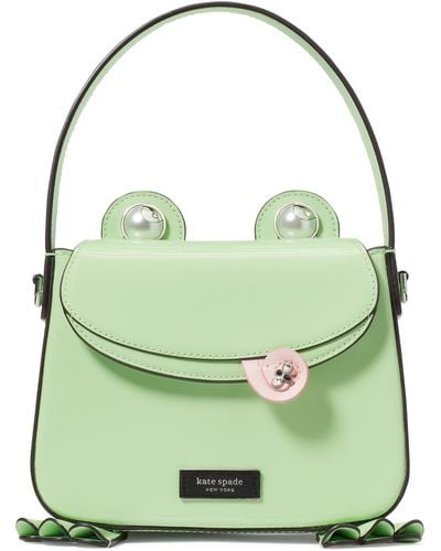 Kate Spade Lily Patent Leather Frog Handbag - Green