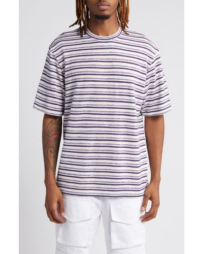 KROST Stripe Oversize Cotton T-shirt - White