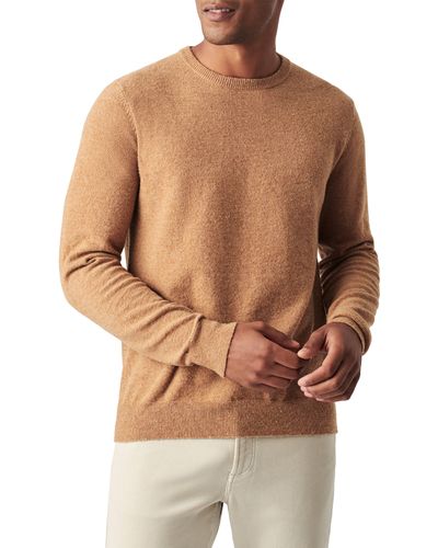 Faherty Jackson Crewneck Sweater - Brown