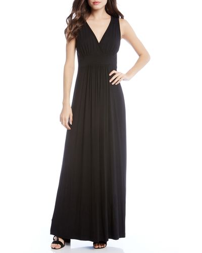 Karen Kane Jersey Knit Maxi Dress - Black