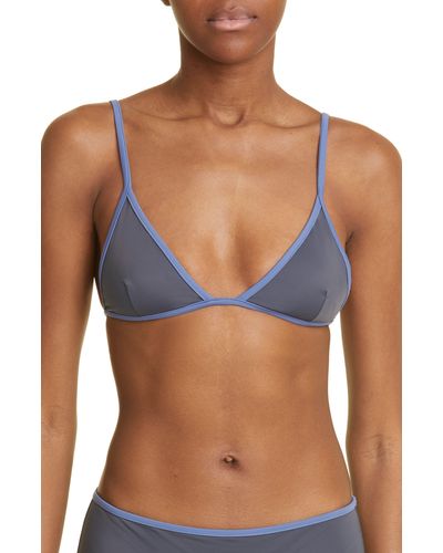 Paloma Wool Leiti Triangle Bikini Top - Blue