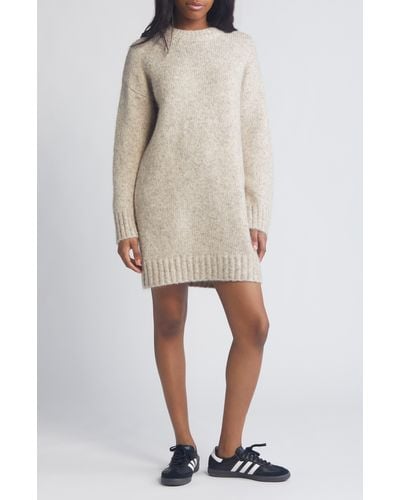 TOPSHOP Oversize Sweater Dress - Gray