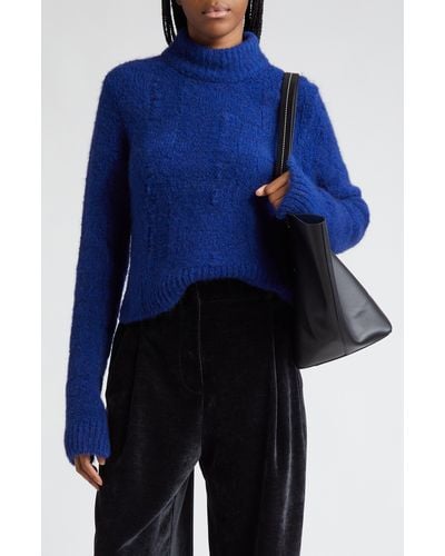 Proenza Schouler Brigitt Turtleneck Sweater - Blue