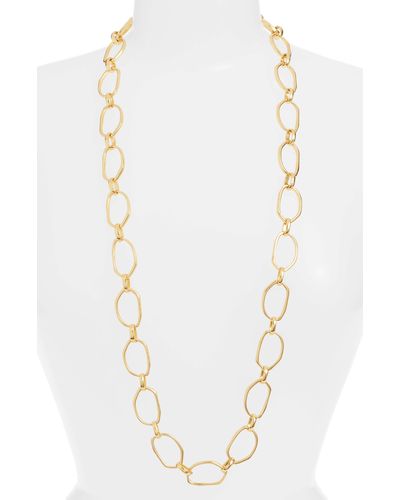 Karine Sultan Long Chain Necklace - White