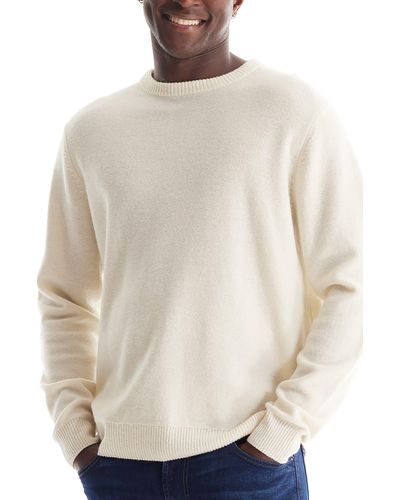 SOFT CLOTH Merino Wool Sweatshirt Sweater - Natural