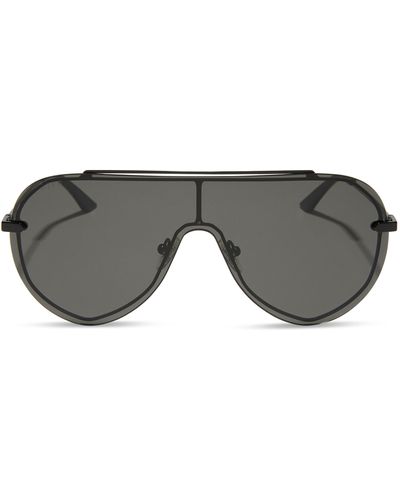 DIFF Imani 139mm Gradient Shield Sunglasses - Gray