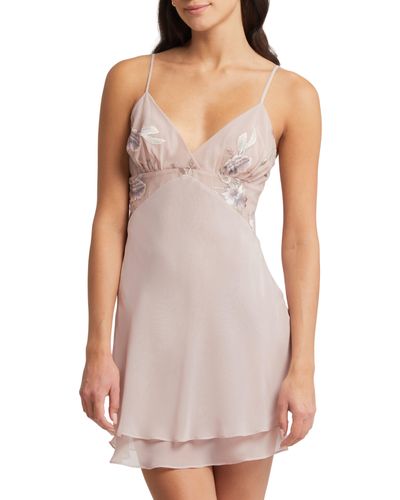 Rya Collection Stunning Floral Chemise - Pink