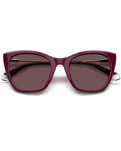 Polaroid 52mm Polarized Cat Eye Sunglasses - Purple