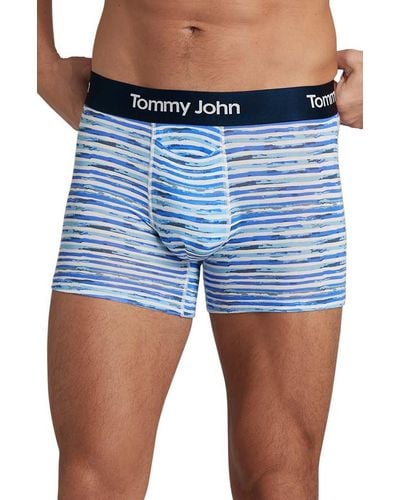 Tommy John Second Skin Boxer Briefs - Blue