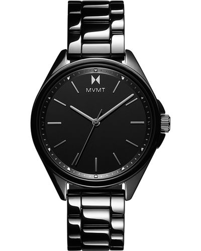 MVMT Coronada Ceramic Bracelet Watch - Black