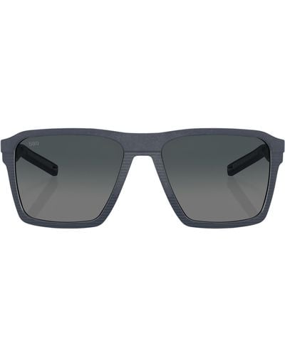 Costa Del Mar Antille 58mm Gradient Polarized Square Sunglasses - Black