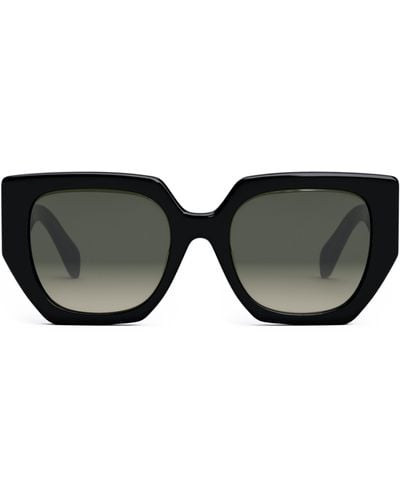 Celine Triomphe 55mm Gradient Butterfly Sunglasses - Black