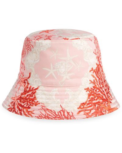 Versace Barocco Starfish Bucket Hat - Red