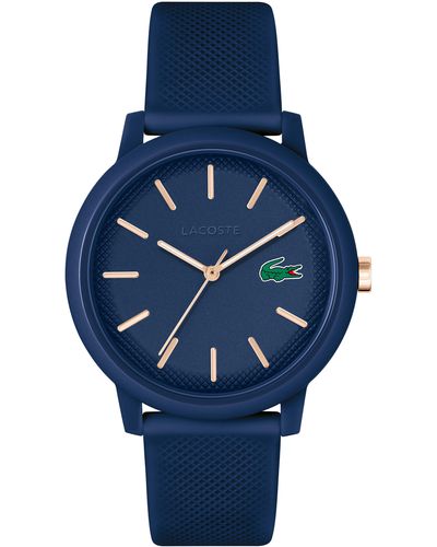 Lacoste 12.12 Silicone Strap Watch - Blue