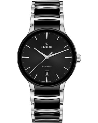 Rado Centrix Automatic Ceramic Bracelet Watch - Black