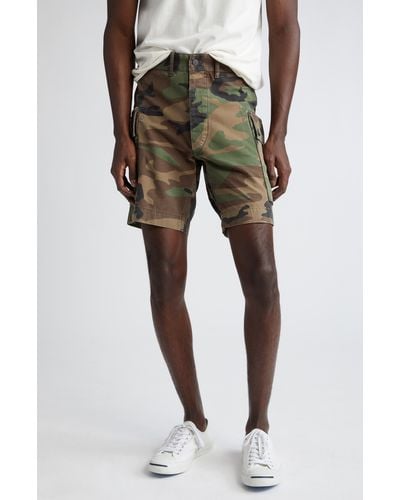Ralph Lauren Camouflage Ripstop Cotton Cargo Shorts - Green