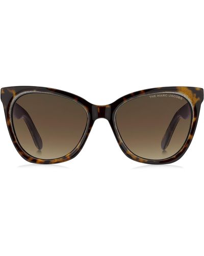 Marc Jacobs 54mm Cat Eye Sunglasses - Brown