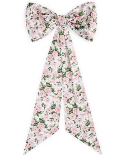 Dauphinette X Liberty London Oversize Bow Barrette At Nordstrom - White