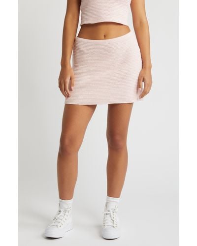 PacSun Tina Sweater Miniskirt - Pink