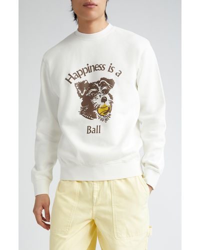 Palmes Dog Graphic Sweatshirt - Natural