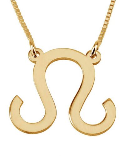 Melanie Marie Zodiac Pendant Necklace - Metallic