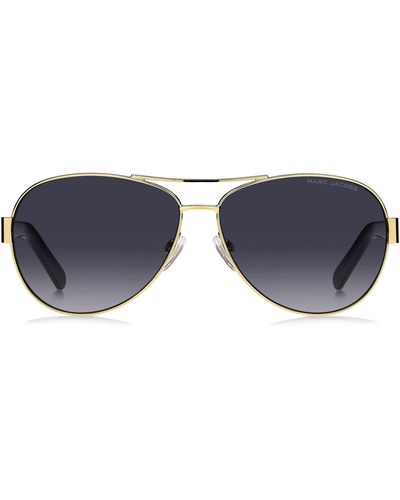 Marc Jacobs 60mm Aviator Sunglasses - Blue