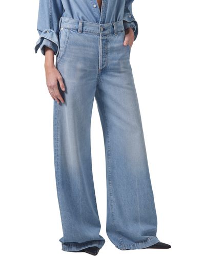 Citizens of Humanity Beverly Slouchy Denim Bootcut Jeans - Blue
