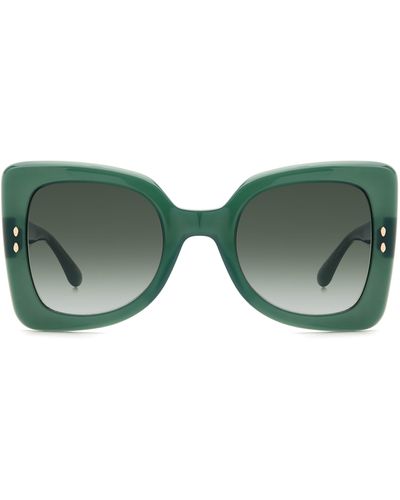 Isabel Marant The New 52mm Gradient Square Sunglasses - Green