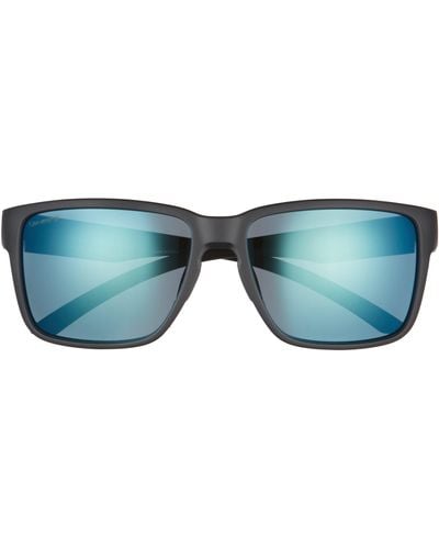 Smith Emerge 60mm Polarized Rectangle Sunglasses - Blue