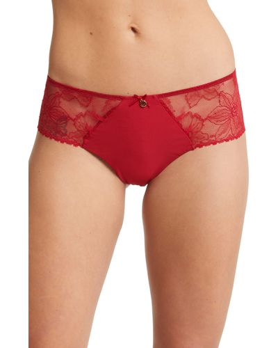 Chantelle Orchids Hipster Briefs - Red