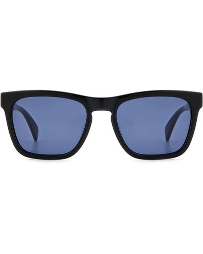 Rag & Bone 54mm Rectangular Sunglasses - Blue
