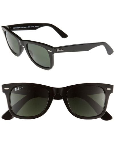 Ray-Ban 50mm Classic Wayfarer Polarized Sunglasses - Black