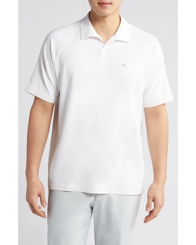 Tommy Bahama Ace Tropic Solid Performance Polo - White