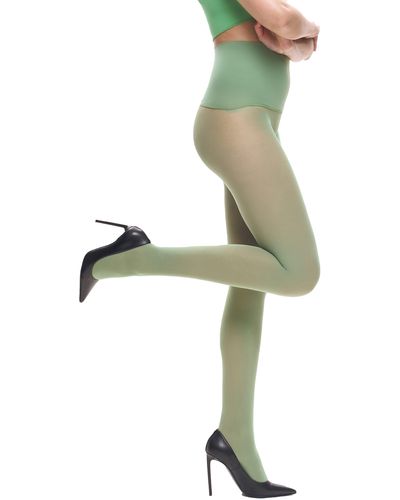 Heist The Sixty High Opaque Tights - Green