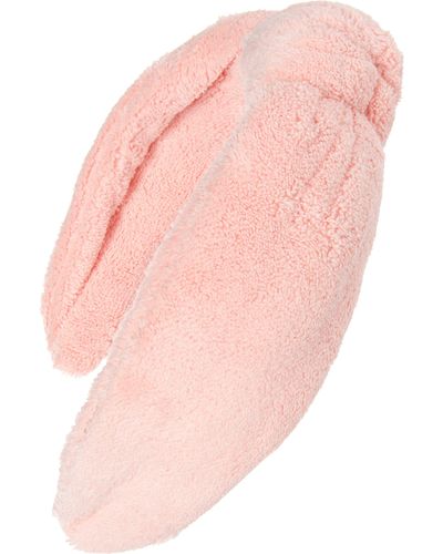 BP. Top Knot Fleece Headband - Pink
