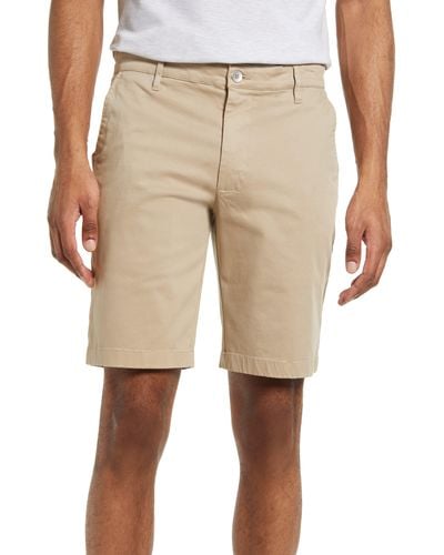 AG Jeans Griffin Stretch Cotton Shorts - Natural