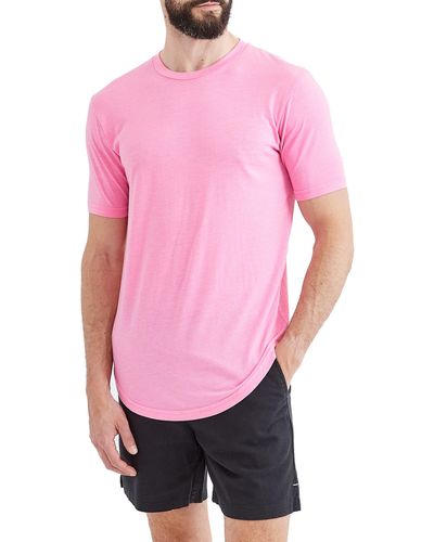 Goodlife Scallop Crew T-shirt - Pink