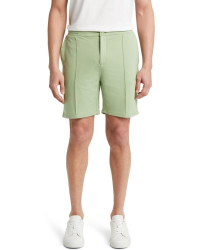Stone Rose French Terry Shorts - Green
