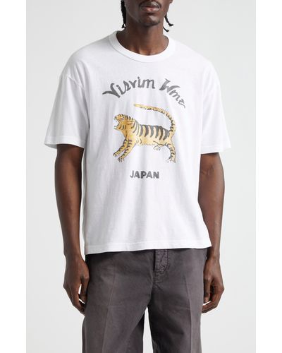 Visvim Tora Tiger Graphic T-shirt - White