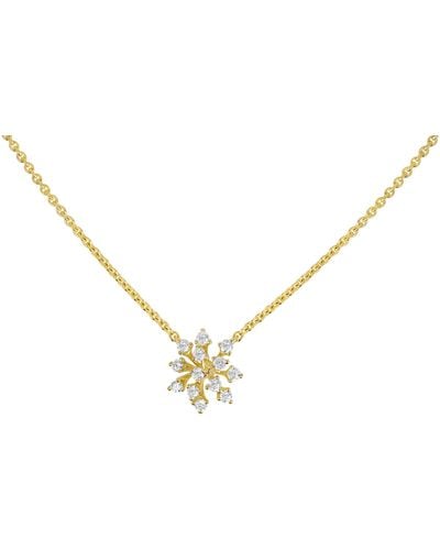 Hueb Luminus Small Diamond Pendant Necklace - White