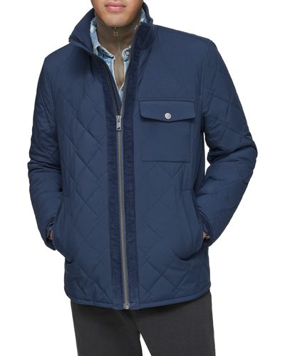 Andrew Marc Amberg Water Resistant Jacket - Blue