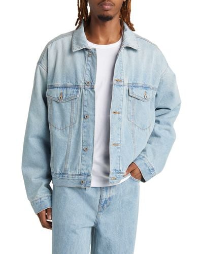 Elwood Faded Denim Jacket - Blue