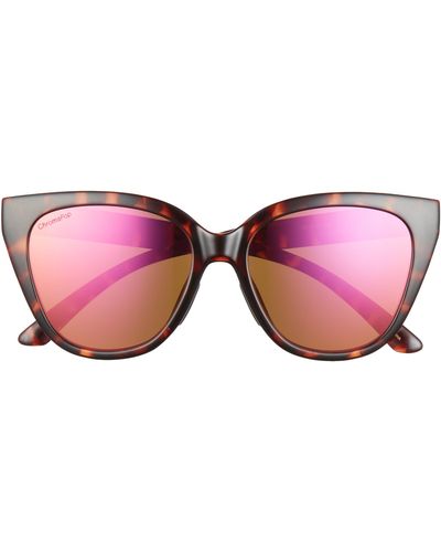 Smith Era 55mm Chromapoptm Polarized Cat Eye Sunglasses - Pink