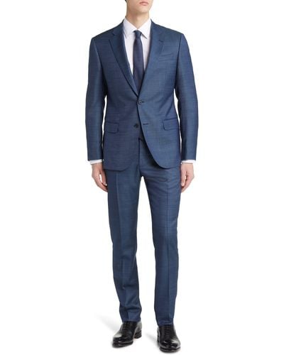 Emporio Armani G-line Virgin Wool Suit - Blue
