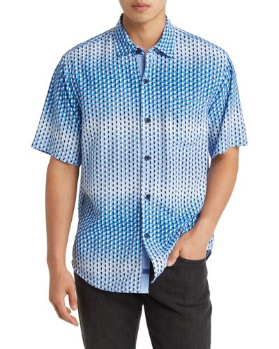 Tommy Bahama Veracruz Cay Horizon Isles Short Sleeve Woven Camp Shirt