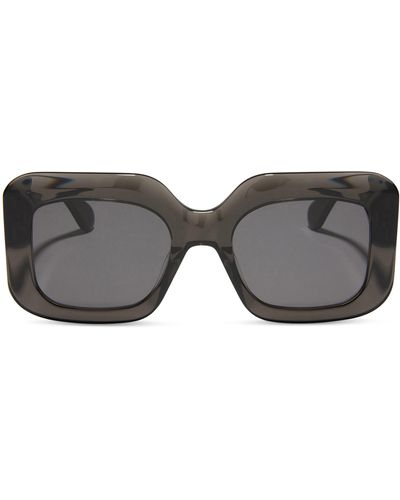 DIFF Giada 52mm Polarized Square Sunglasses - Gray