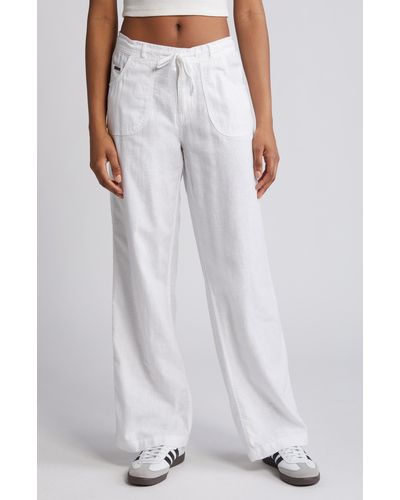 BDG Five-pocket Linen Blend Pants - White