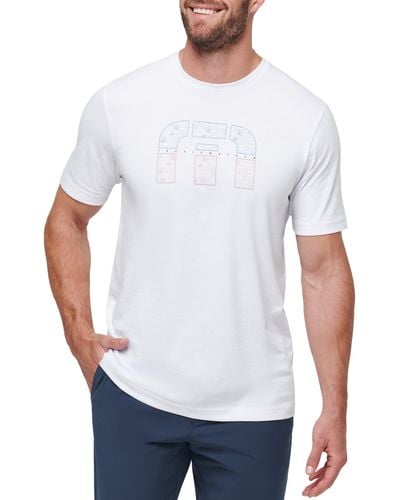 Travis Mathew Shoes Optional Logo Graphic T-shirt - White