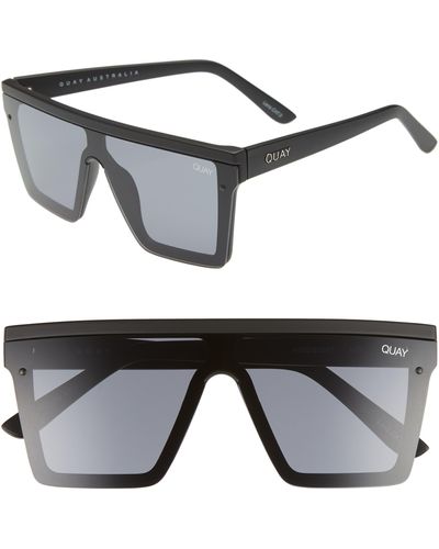 Quay Hindsight Shield Sunglasses - Gray