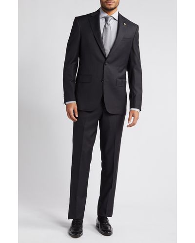 Ted Baker Jay Slim Fit Solid Wool Suit - Black
